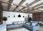 Как сделать потолок в стиле Лофт – особенности создания, монтаж балок, натяжного потолка
