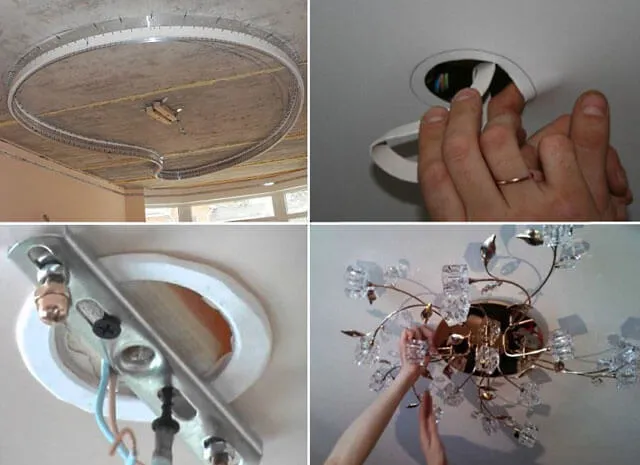 Как повесить люстру на потолок из гипсокартона? - полезные статьи от интернет-магазина ВамСвет