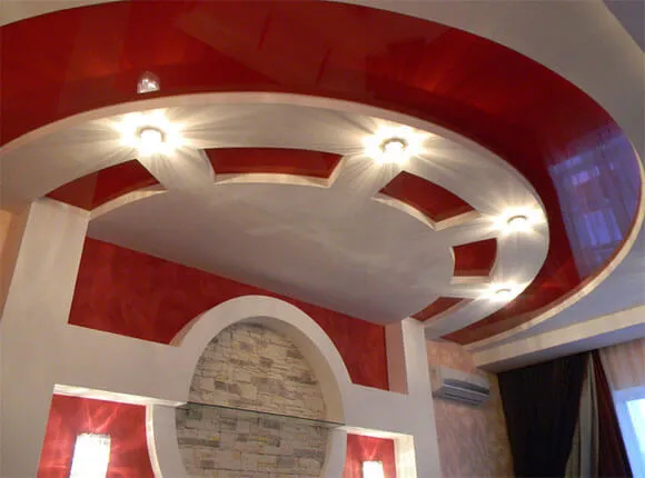 Как украсить потолок из гипсокартона — подробная инструкция