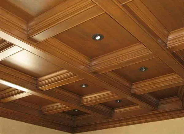 Виды деревянных потолков